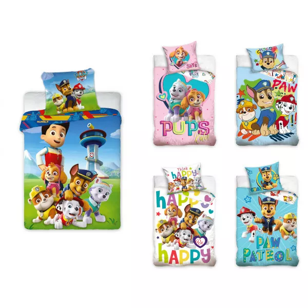 PAW Patrol Kinderbettwäsche Babybettwäsche Kinder Bettwäsche 100x135 cm