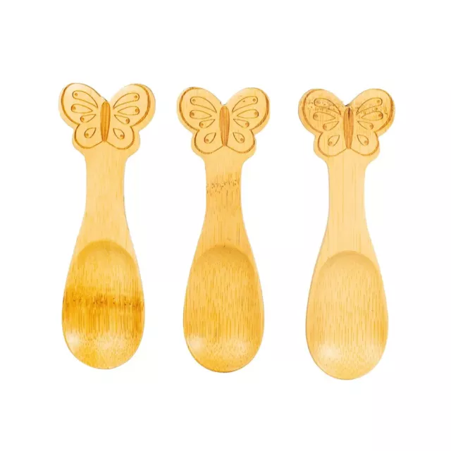 Sass and Belle Butterfly Bamboo Toddler, Children, Kids' Spoons - Set of 3