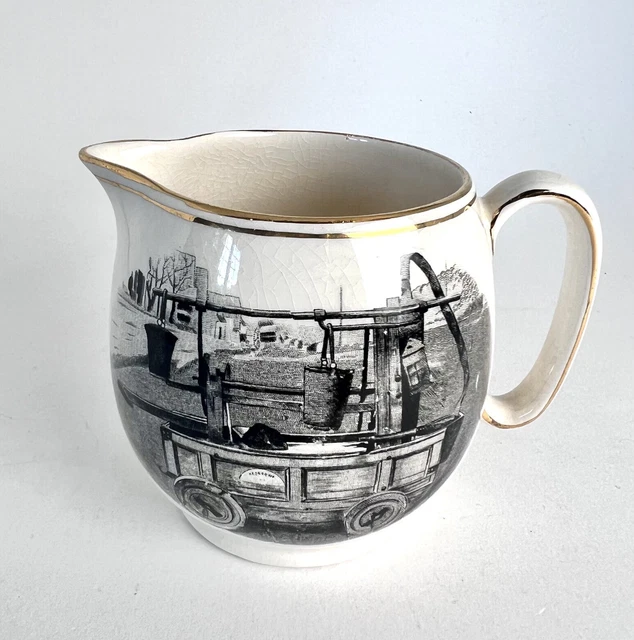 Vintage Royal Winton Grimwades Creamer Ceramic Souvenir for Hand Fire Engine