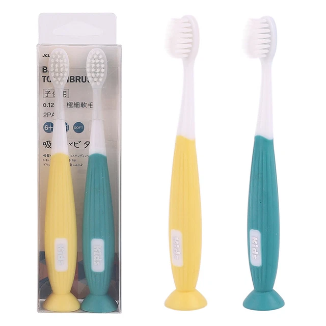 2 pz spazzolini manuali setole morbide senza BPA con F6U9