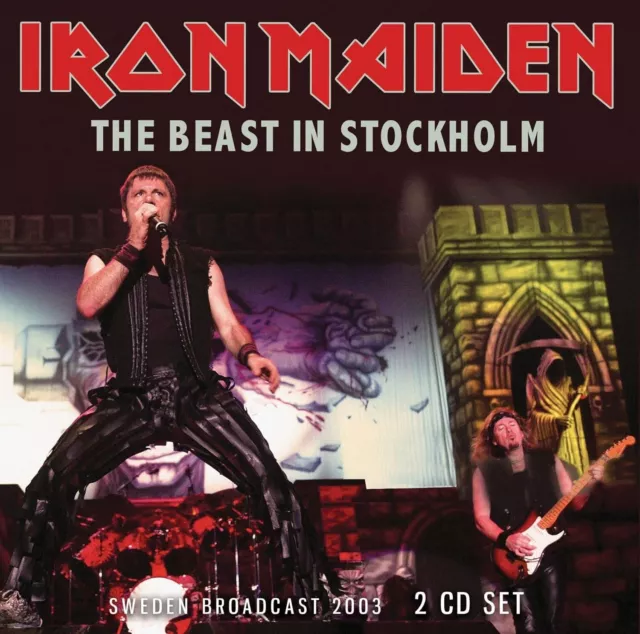 Iron Maiden  -  The Beast In Stockholm    Sweden Broadcast  2003  -  2 Cd  Neuf