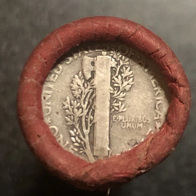Sealed Lincoln Wheat Cent Roll 1909-1958 Us Coins Indian Penny Mercery Dime End