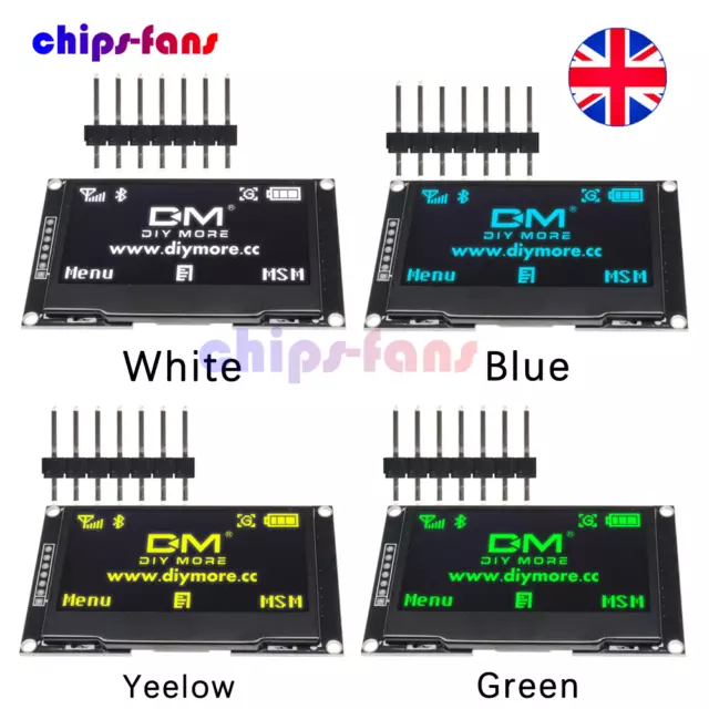 2.42" OLED Display Board 128*64 HD Display Screen IC I2C SPI Serial SSD1309 UK