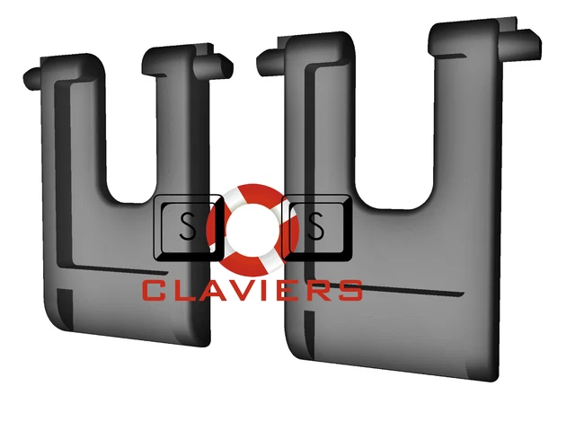 Pieds De Clavier Dell KB2521 - Supports Inclinaison Remplacement - Neufs Sous Blister