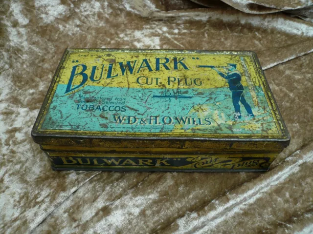 Vintage Tin: WD & HO Wills Bulwark Cut Plug Tobacco