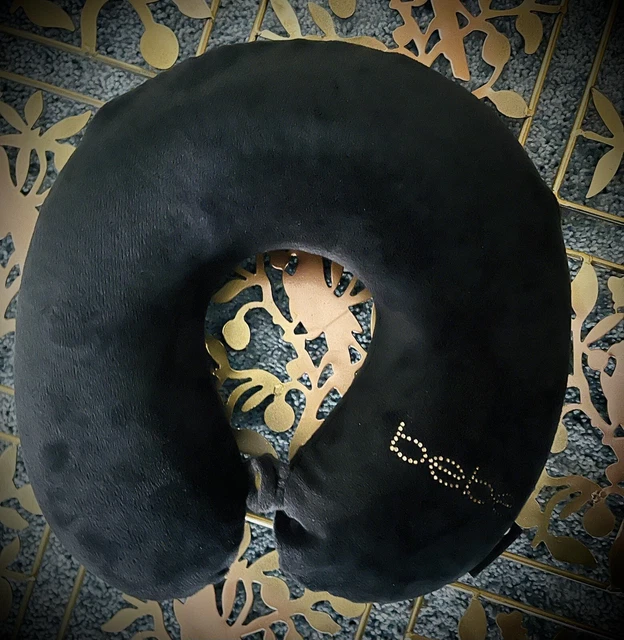 Bebe Soft Travel Pillow For Neck/Lumbar, Black. New, Without Box.