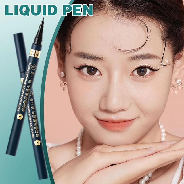 Delineador de ojos lápiz líquido de maquillaje color duradero no tinción halo uso inicio fácil A2F4