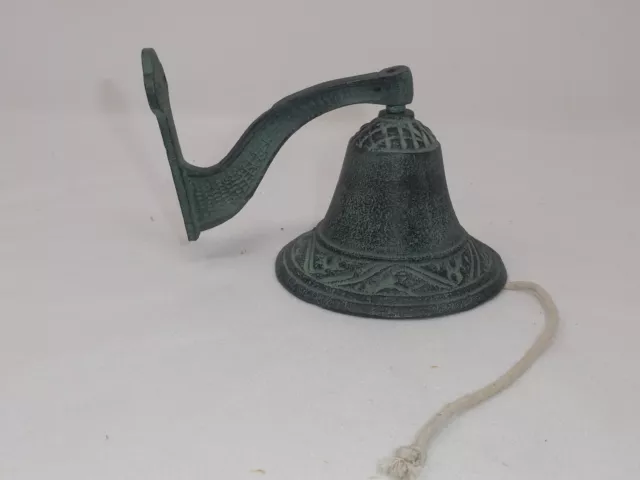 Ornate Cast Iron Verde Wall Mount Door Bell