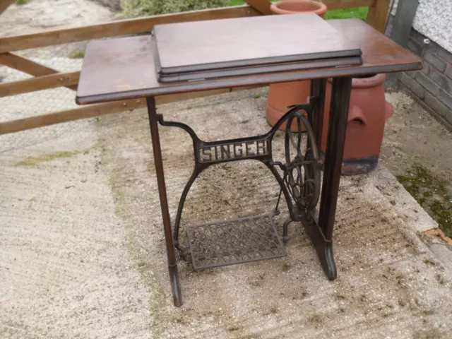 Vintage Singer Treadle Sewing Machine Table Only.