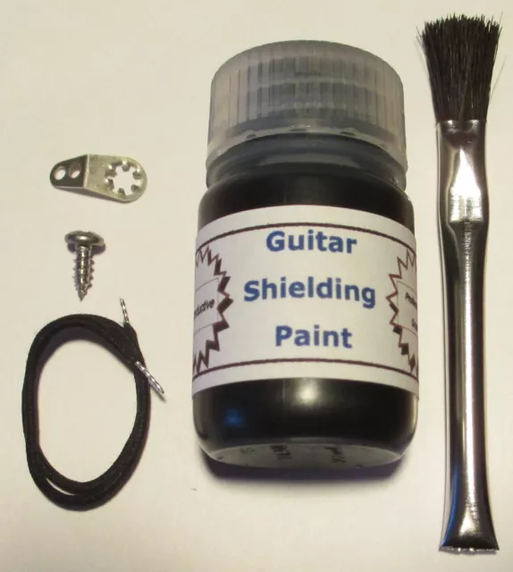 Military Grade Conductive Guitar Shielding Paint for Strat, Tele, LP Style