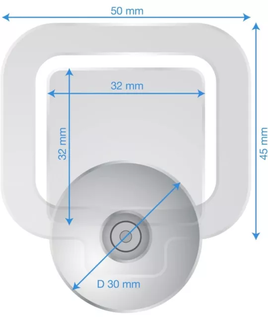 2pz Porta Bollo Adesivo Parabrezza con Ventosa da 30 mm X Ticket Parcheggio 3