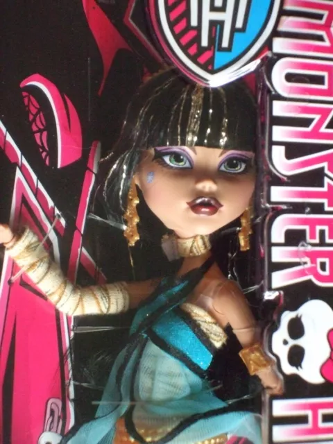Rare Poupée Monster high doll Cléo de Nile 2014 neuve en boite 2