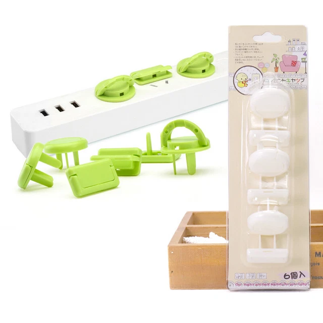 6pcs EU Socket Cover Child Electric Outlet Plug Anti Shock Plugs Protector Co-wf