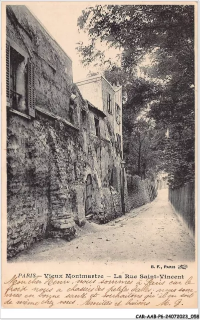 CAR-AABP6-75-0435 - PARIS XVIII - vieux Montmartre - La rue saint vincent