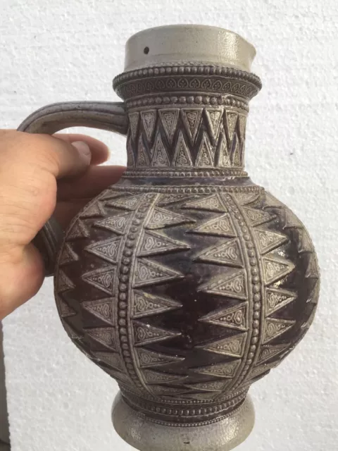 Rare early  Bellarmine jug Bartmann  Westerwald stoneware Jug