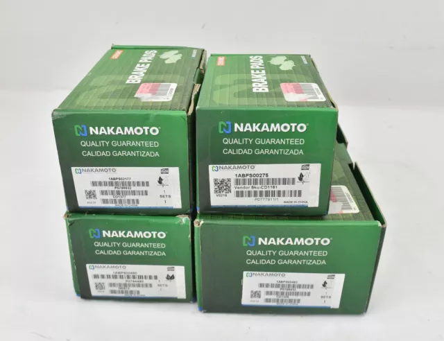 Mixed Lot of 4 Nakamoto Brake Pads MD813 CD1377 CD1161 CD1508
