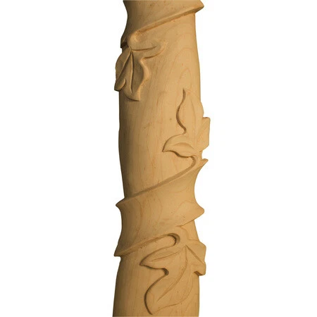 OSBORNE WOOD PRODUCTS 7216.96C 96 x 2 5/8 x 7/8 Lg. Vine Half Round Moulding in