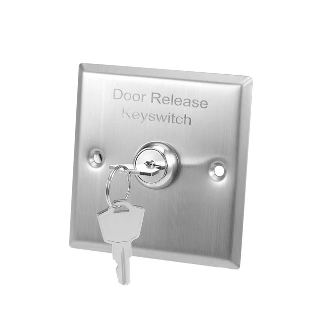 Key switch on/off switch door release DPST access control 2 keys