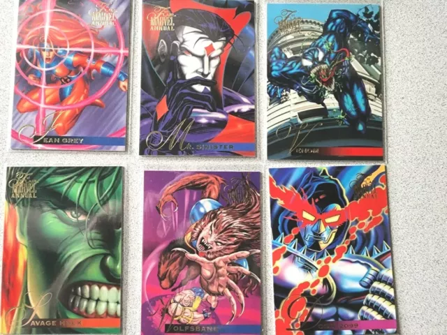 1995 Fleer Flair Annual Marvel Base Card You Pick Finish Your Set FREE SHIPPING