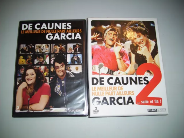 Lot  2 DVD humour De Caunes Garcia Nulle part ailleurs le meilleur 1 et 2