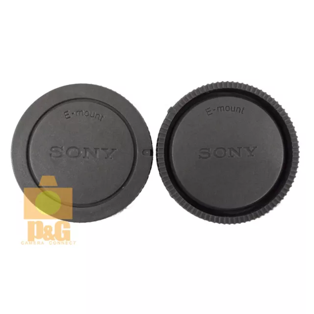 New Sony Body Cap + Lens Cap For Nex Camera / E-Mount Lens