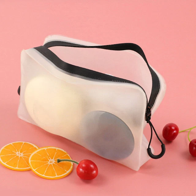 Waterproof Portable Double Zipper Large Capacity Toiletry Bags Cosmetic Pouch