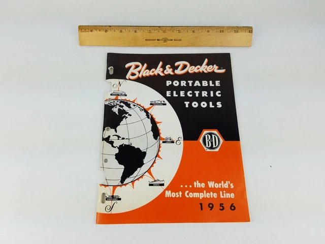 VINTAGE 1956 BLACK Decker catalog book brochure tool power van dorn ...
