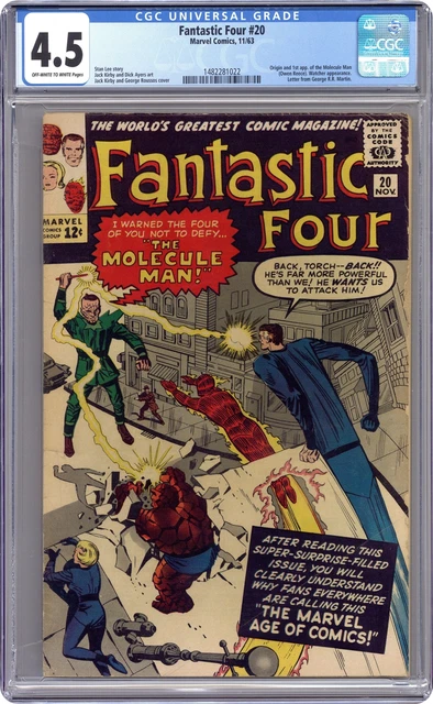 Fantastic Four #20 CGC 4.5 1963 1482281022 1st app. Molecule Man