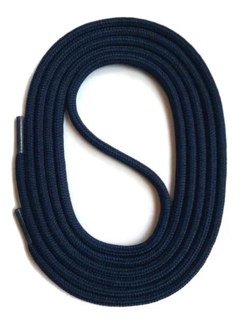 SNORS SCHNÜRSENKEL rund DUNKELBLAU 60-150cm 3mm Polyester Schuhband Kordel