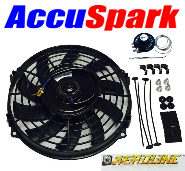 AEROLINE ELECTRIC CAR Radiator Cooling Fan 9" Universal Fitting Inc