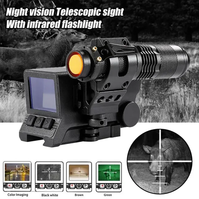 MS32 HD Tactical Night Vision Scope 5Colors Muti-function Dot Sight Rechargeable