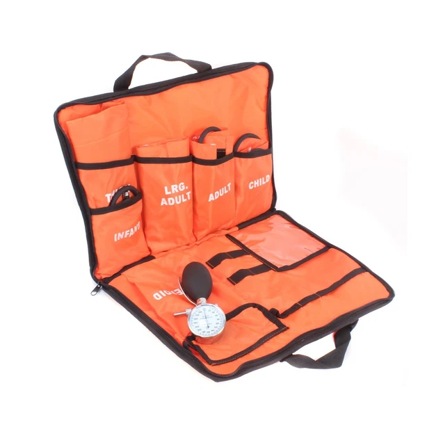Kit de esfigmomanómetro aneroide Dixie EMS, conjunto manual de monitor de presión arterial con...