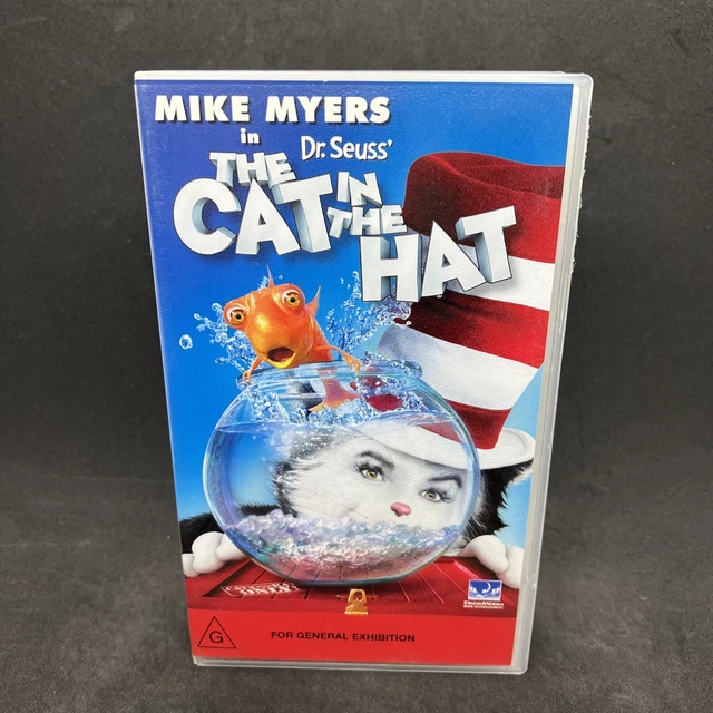 THE CAT IN the Hat Dr Seuss VHS G PAL Universal Dreamworks 2004 £9.49