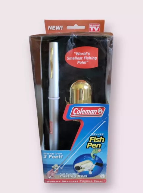 COLEMAN DELUXE FISH Pen World's Smallest Fishing Pole with Casting Reel  $15.99 - PicClick