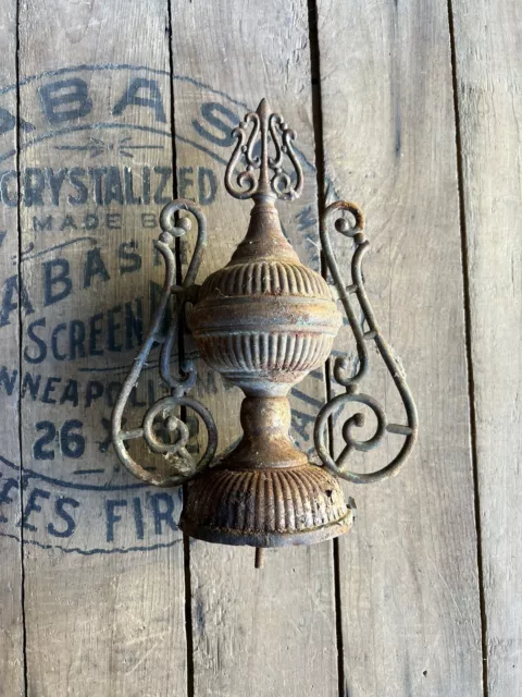 Antique Wood Stove Top Finial Ornate Potbelly