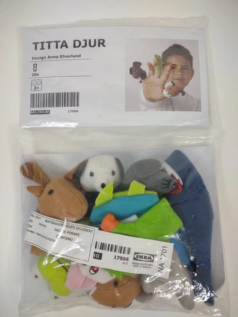 TITTA DJUR Finger puppet, mixed colors - IKEA