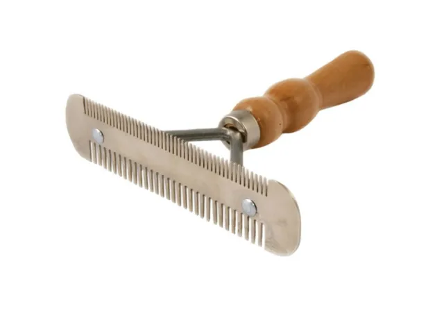 METAL CURRY COMB- DOUBLE SIDED Cattle Groom Grooming