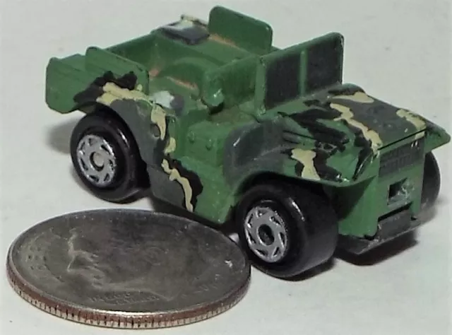 Small Micro Machine WWII type M-37 Weapons Carrier in Jungle Green Camouflage #1