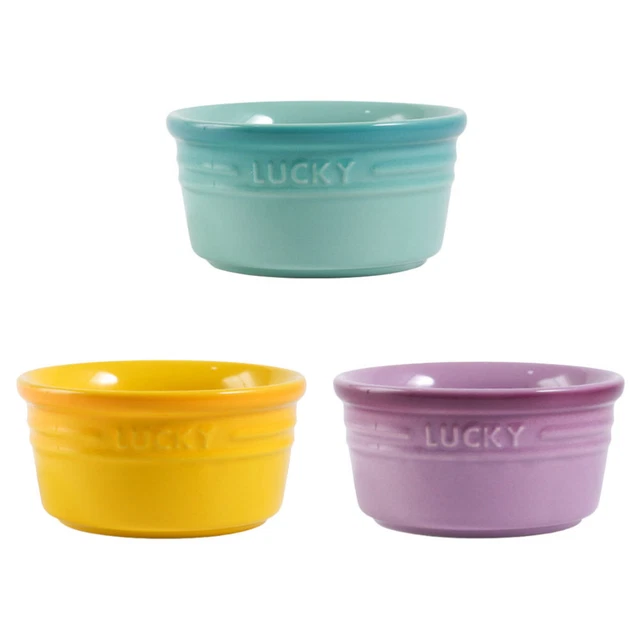 3 pz ciotola da forno in ceramica set di posate per budino muffa