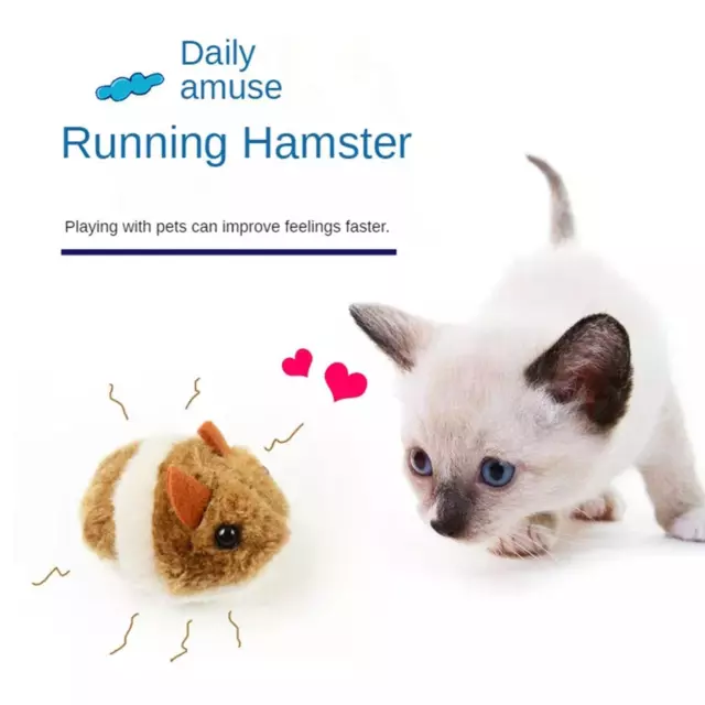 Cat Toy Kitten Mice Interactive Mouse Toys For Indoor Cats Moving Hamster B1O8