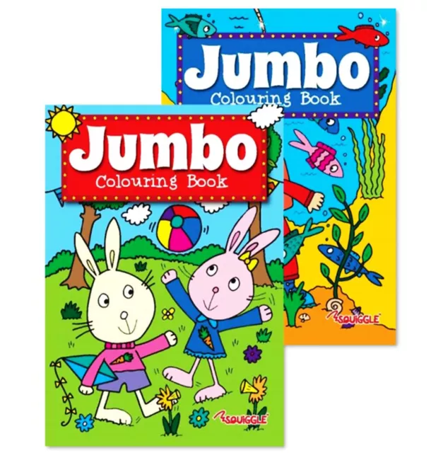 Children's Colouring Books - Kids Books - Jumbo Colouring Book 1 Or Book 2