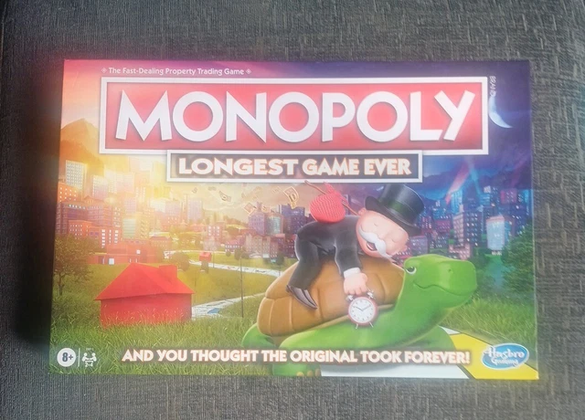 MONOPOLY LONGEST GAME Ever Board Game By Hasbro Gaming. FreeP&P £16.95 ...
