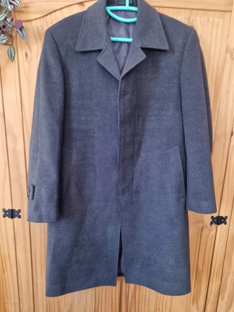 Giorgio Armani Collezioni Mens Pure Cashmere Overcoat 50 Grey
