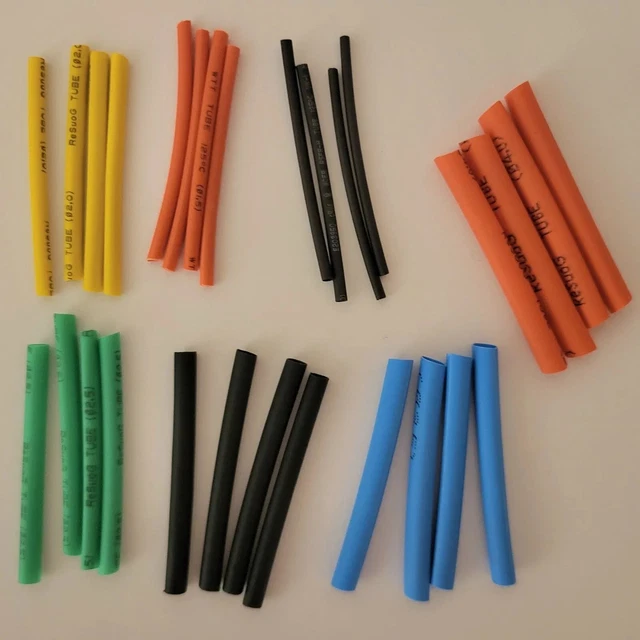 HEAT SHRINK TUBES for guitar wiring and pickups 28 Pieces £2.49