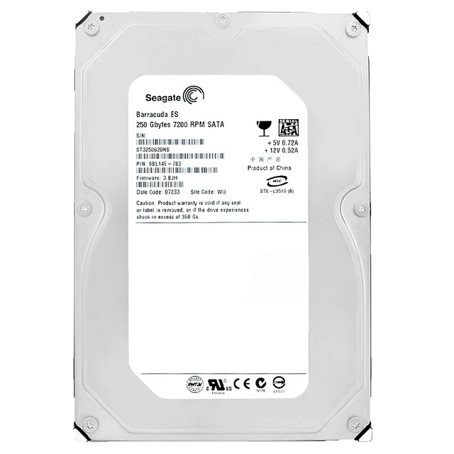 Lot Pro 120 Disques Durs 3.5″ 250Go – WD Caviar Blue + Seagate Barracuda SATA III