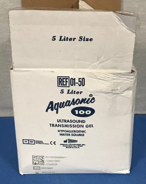 Parker 01-50 Aquasonic 100 Ultrasound Transmission Gel, 5 Liters - 1 each