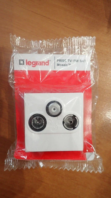LEGRAND Niloé - Prise TV/SAT étoile blindée Pur - Réf 664756