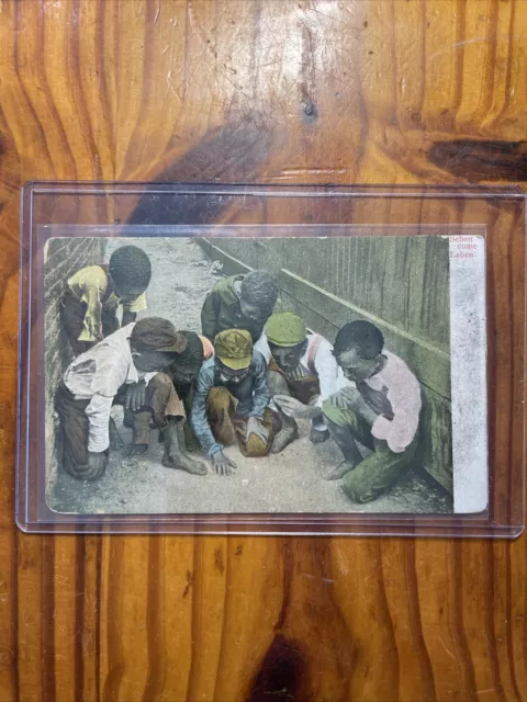 Black Americana Postcard Seben Come Leben