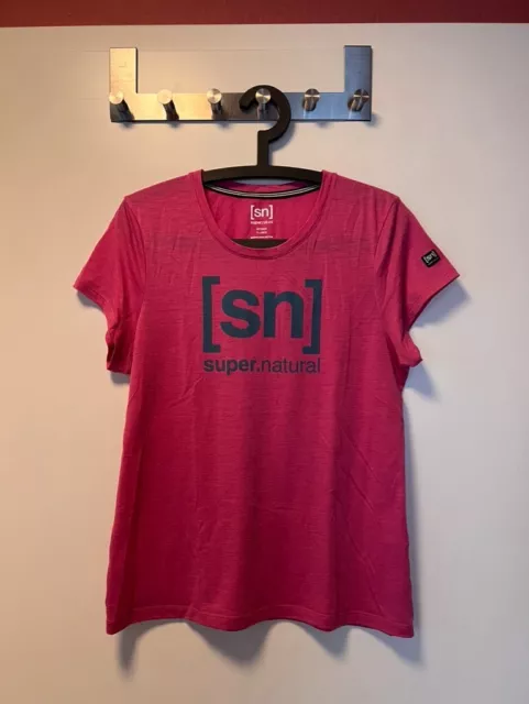 Sn Super.natural T-Shirt Pink Gr. Xl   Merino Made Better   Outdoor