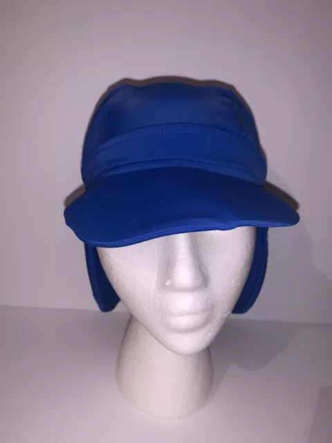 Hanna Andersson "Out of the Sun" Protection Hat Blue Kids Small